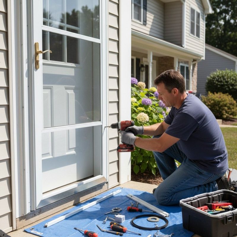 Storm Door Repair detail